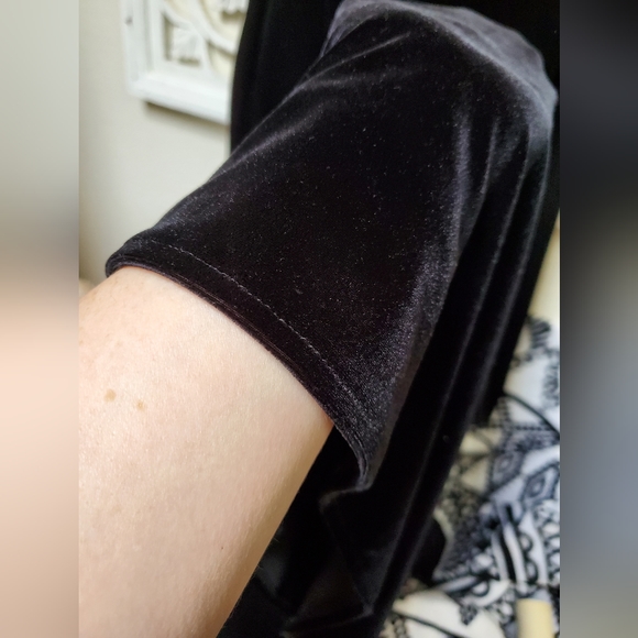 Vintage Velour Velvet Maxi Dress by DW3 for David Warren - Picture 2 of 12